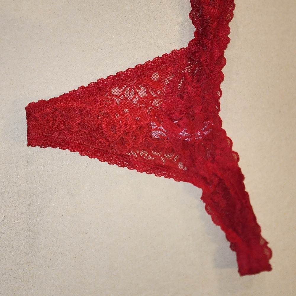 Victoria's Secret Red Lace Panty